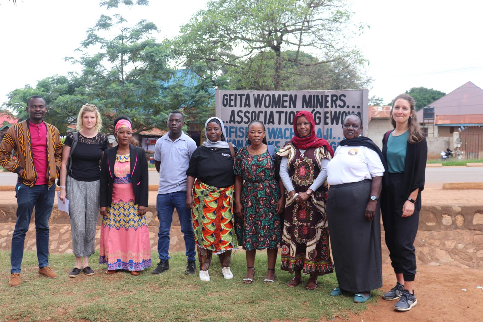 The CLARITY team with a group from HR services company Randstad, who are involved in the project’s business component, visiting GEWOMA as part of a monitoring and evaluation exercise.