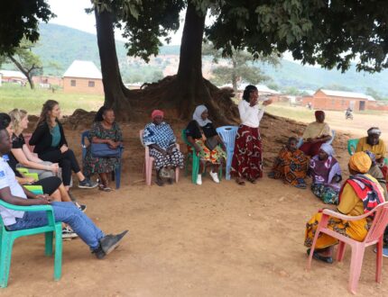 The CLARITY and Randstad team visiting GEWOMA for a monthly evaluation and reflection meeting at Mgusu, Geita region.