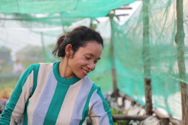 Kem Serei en haar drijvende moestuin