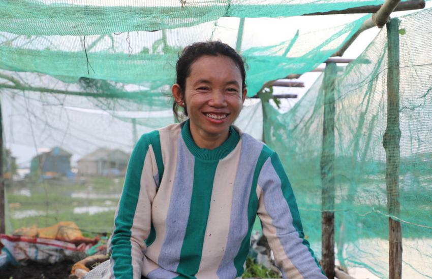 Kem Rai en haar drijvende moestuin