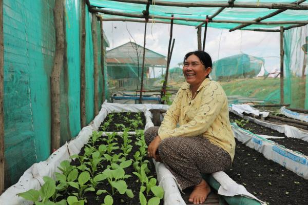 Chum en haar moestuin