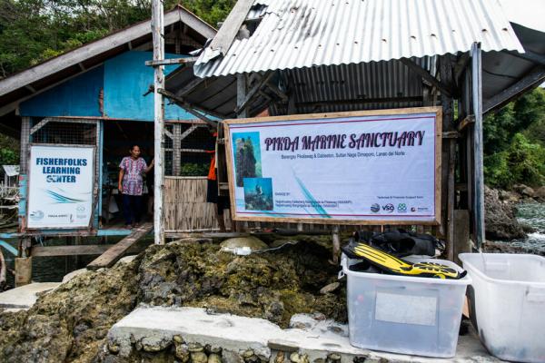 Het beschermde marien gebied in Sultan Naga Dimaporo, op het Filipijnse eiland Mindanao.