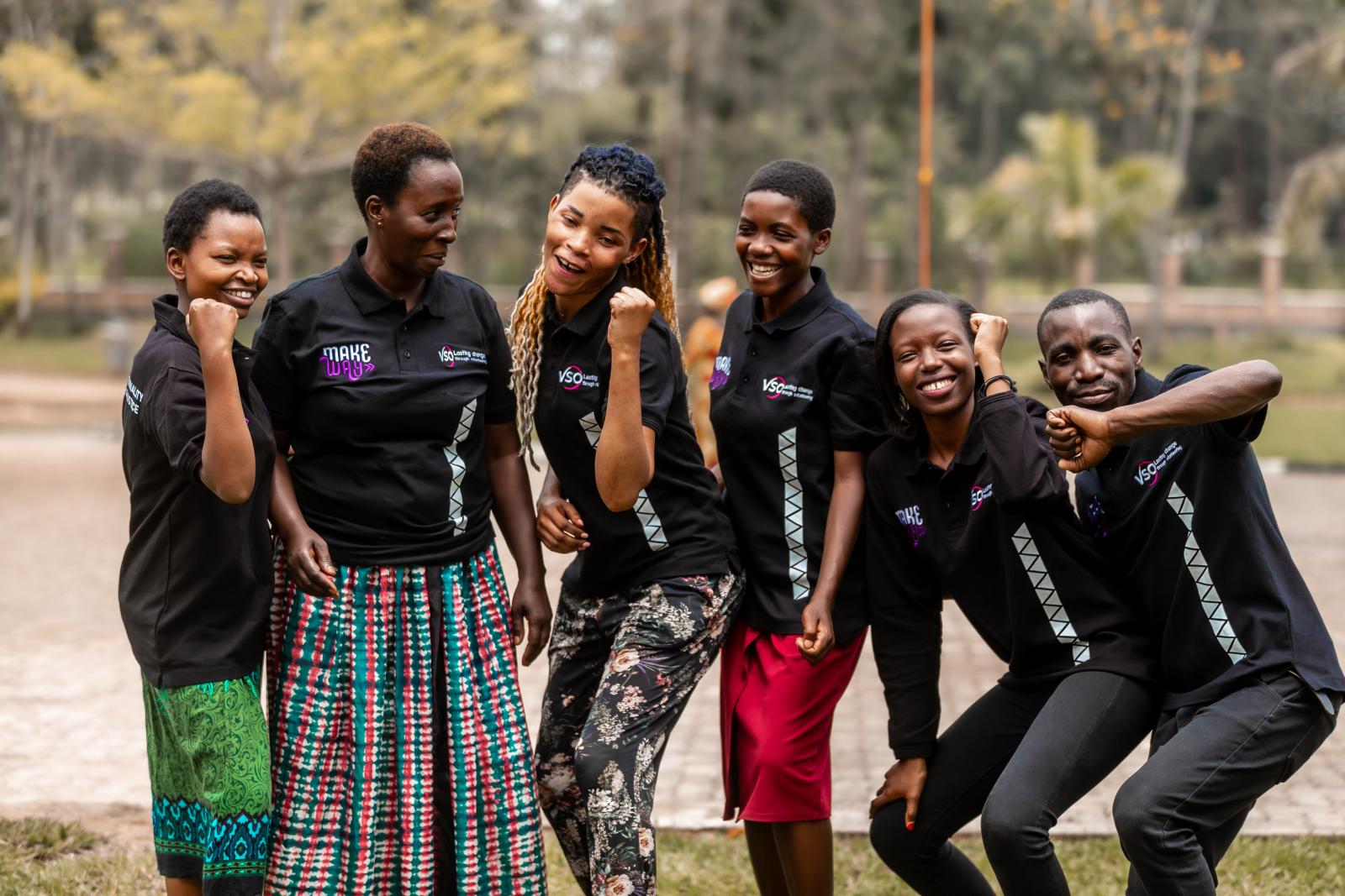 Rwanda Health Make Way youth volunteers